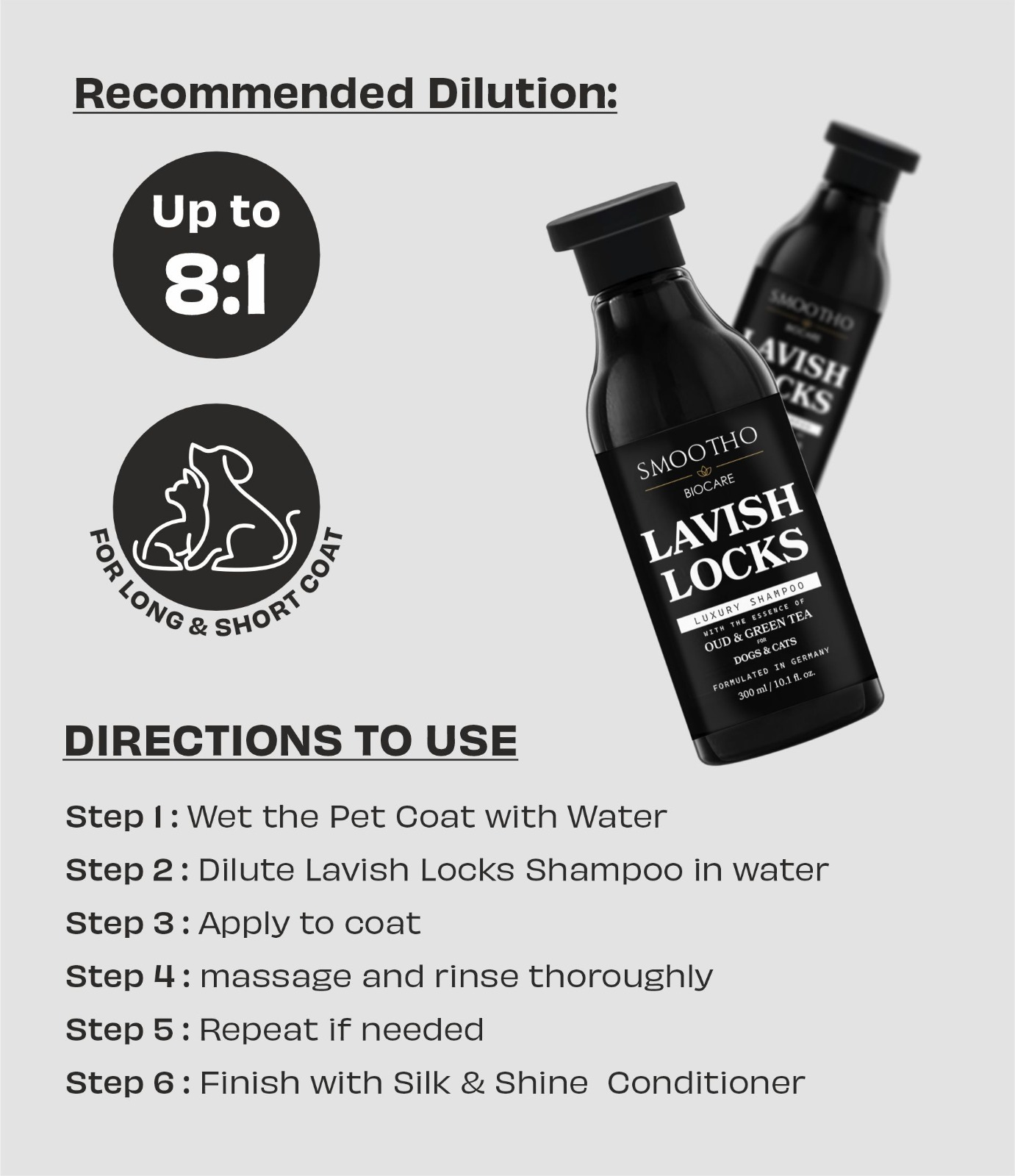 Lavish Locks Luxury Shampoo for Dogs & Cats - Image 4