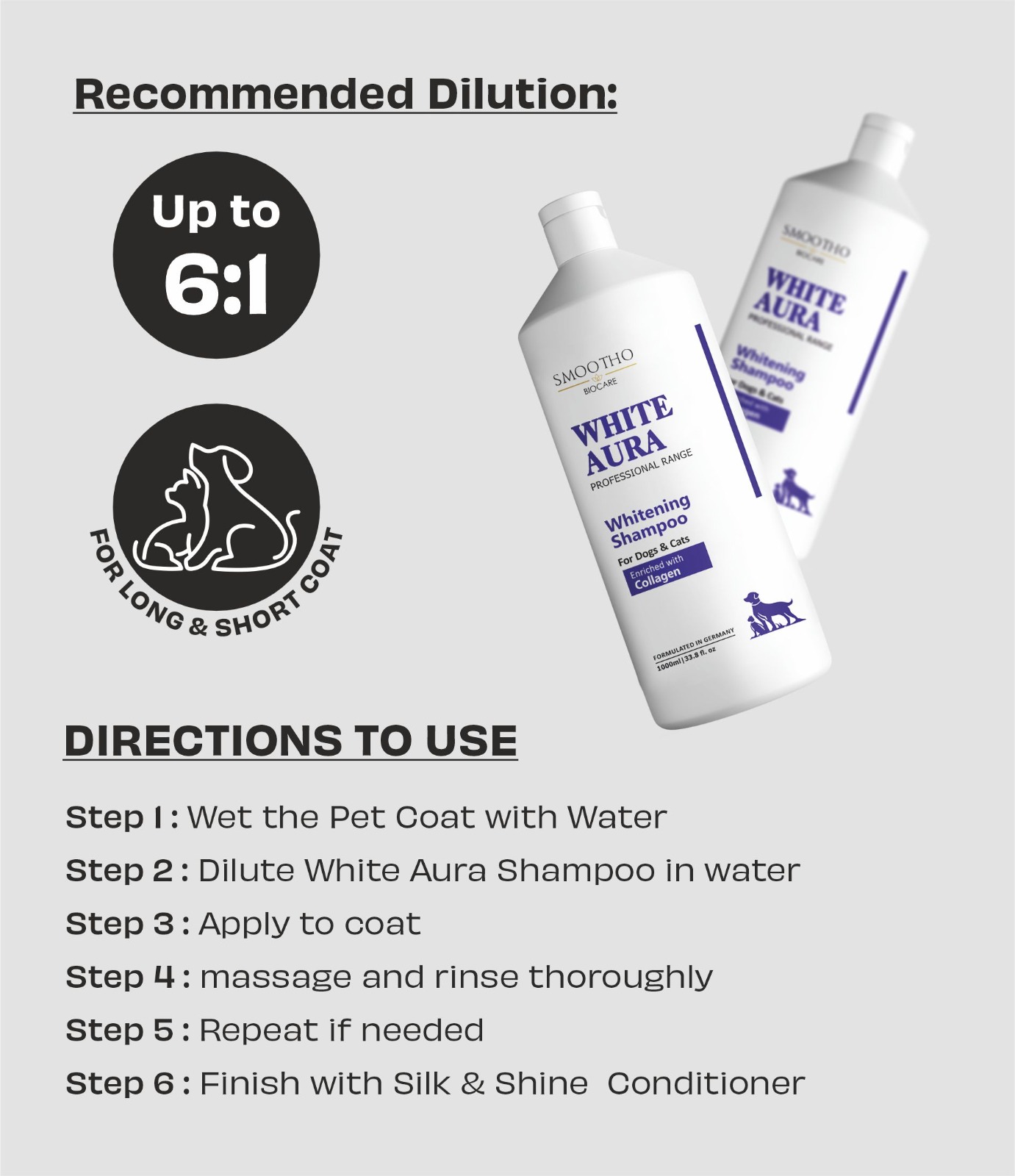 White Aura Whitening & Brightening Shampoo for Dogs & Cats - Image 4